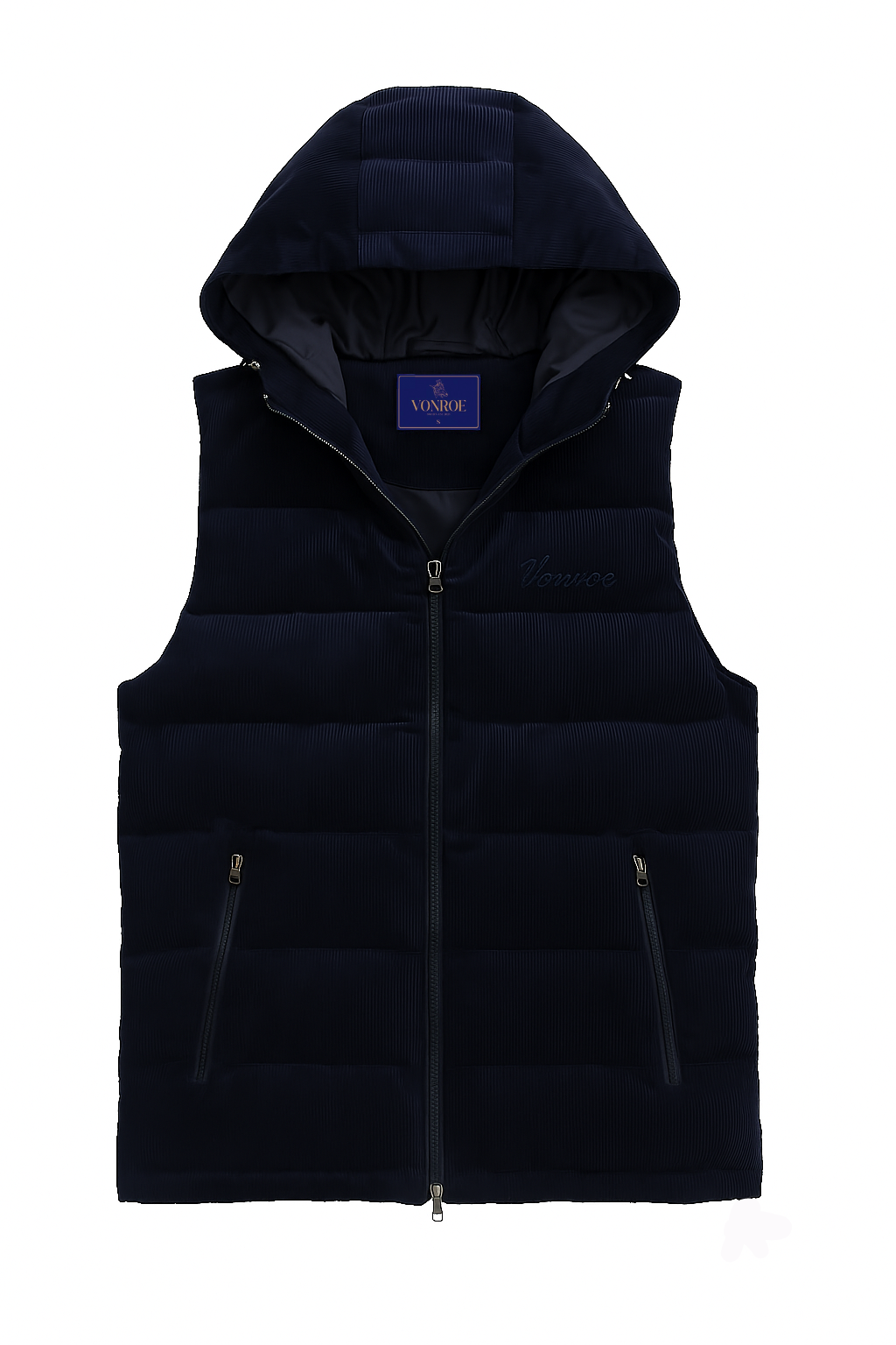 Vonroe Hooded Vest - Navy Blue (Pre Order)