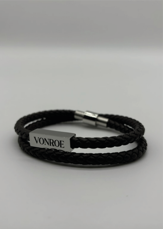 VONROE LEATHER BRACELET - BROWN