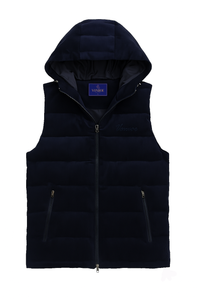 Vonroe Hooded Vest - Navy Blue (Pre Order)
